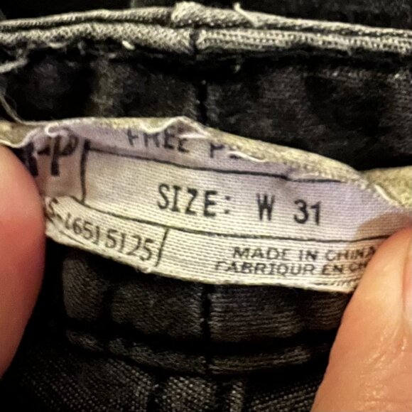 VTG | Y2K | Free People | Faded Black | Five Pocket | Stretch Skinny Jeans - Picture 9 of 10